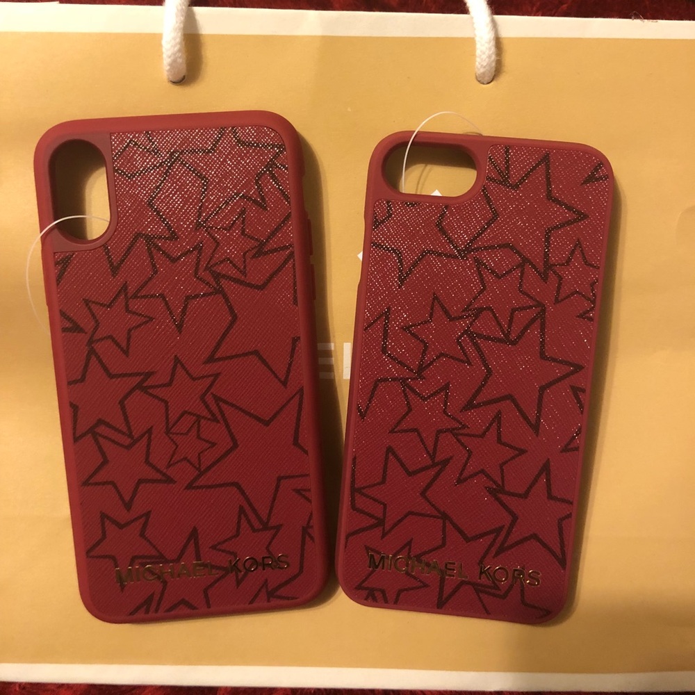 NWT black and red iPhone cases (7/8 and X)